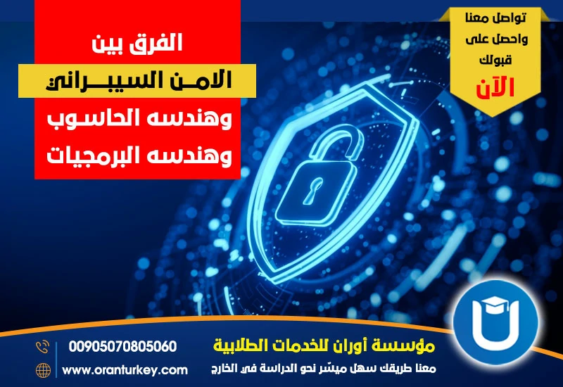 الفرق بين الأمن السيبراني وهندسة الحاسوب وهندسة البرمجيات