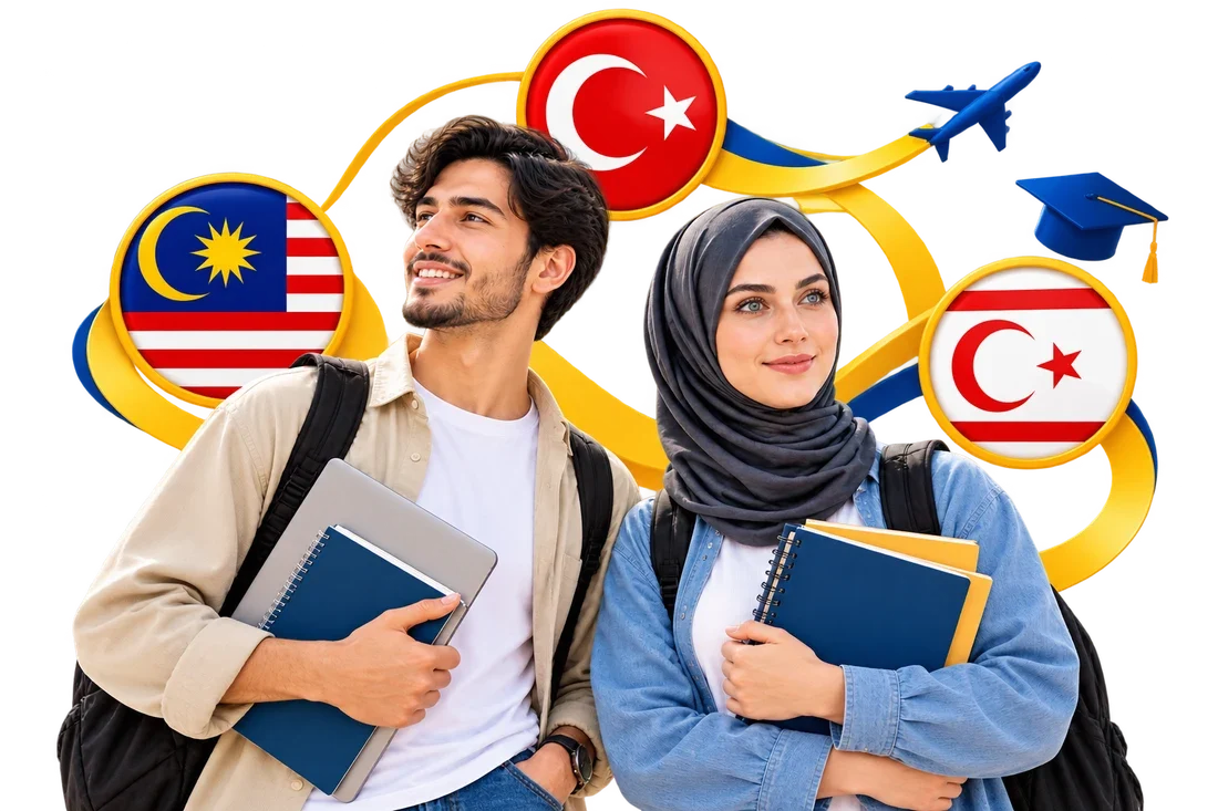 طلاب دوليون يدرسون في تركيا وقبرص وماليزيا مع أوران